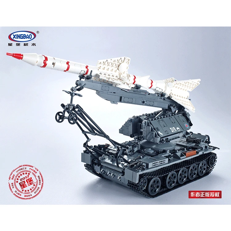 Xingbao 06003 Military Series The SA-2 Guideline Set Building Blocks Bricks Children Educational Boy`s Toys Model Birthday Gifts
Xingbao 06003 Military Series The SA-2 Guideline Set Building Blocks Bricks Children Educational Boy`s Toys Model Birthday Gifts