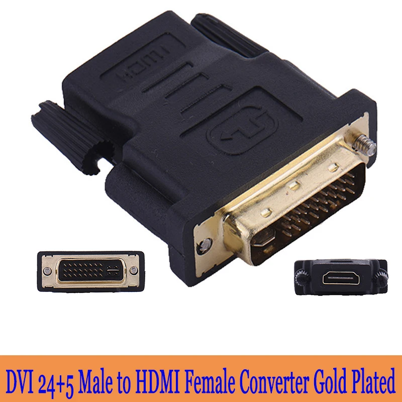 10pcs/lot DVI 24+1 24+5 To HDMI Adapter Cables Gold Plated Male To Female HDMI To DVI Converter 1080P For HDTV Projector Monitor
10pcs/lot DVI 24+1 24+5 To HDMI Adapter Cables Gold Plated Male To Female HDMI To DVI Converter 1080P For HDTV Projector Monitor