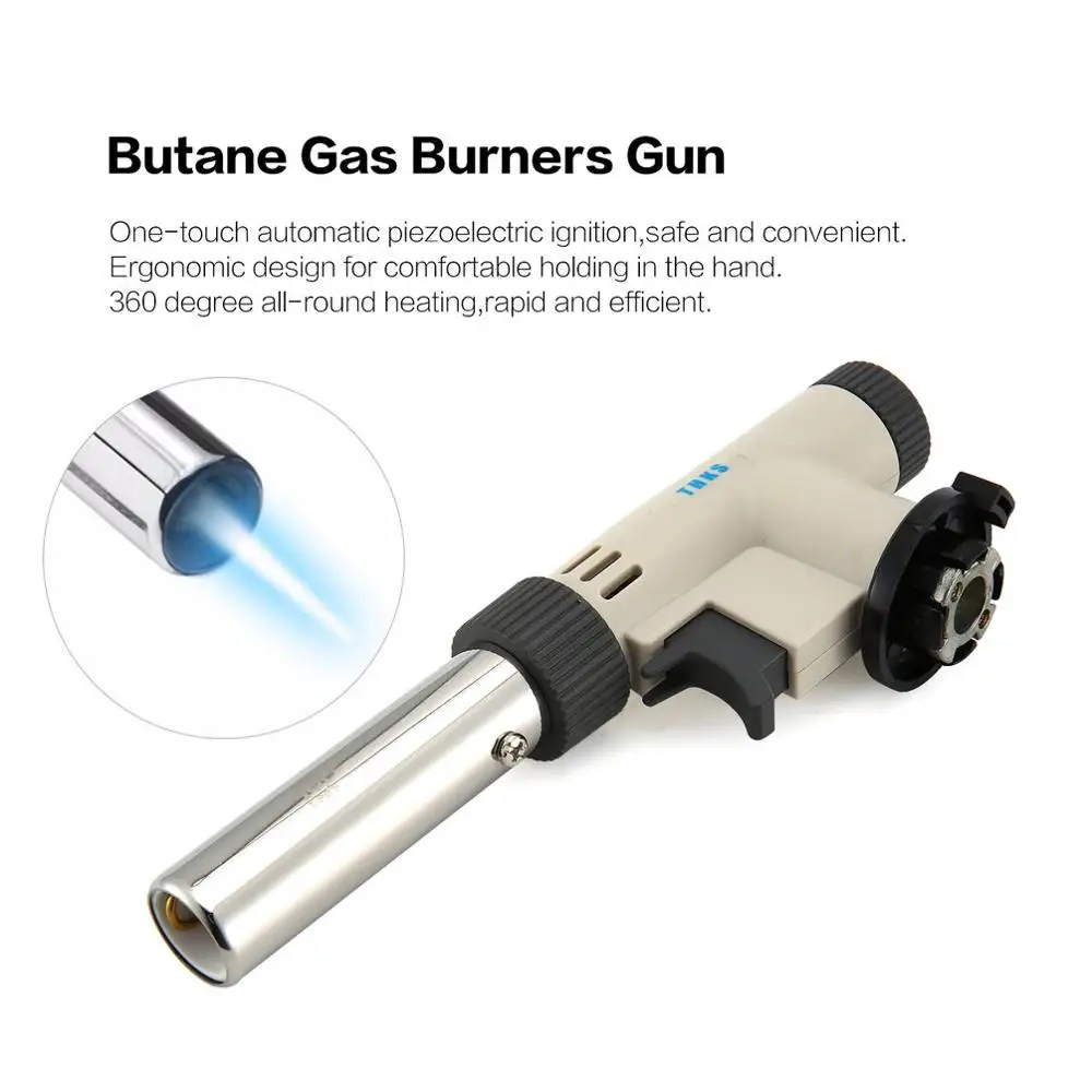 Camping Flame Gun Butane Gas Burners Gun Maker Torch Lighter Piezo Ignition Flamethrower Gas Torch For Outdoor BBQ Picnic
Camping Flame Gun Butane Gas Burners Gun Maker Torch Lighter Piezo Ignition Flamethrower Gas Torch For Outdoor BBQ Picnic
