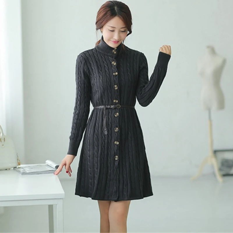 OHCLOTHING 2021 South Korean women's new winter coat twist long cardigan knitted sweater dresses thickened in winter
OHCLOTHING 2021 South Korean women's new winter coat twist long cardigan knitted sweater dresses thickened in winter