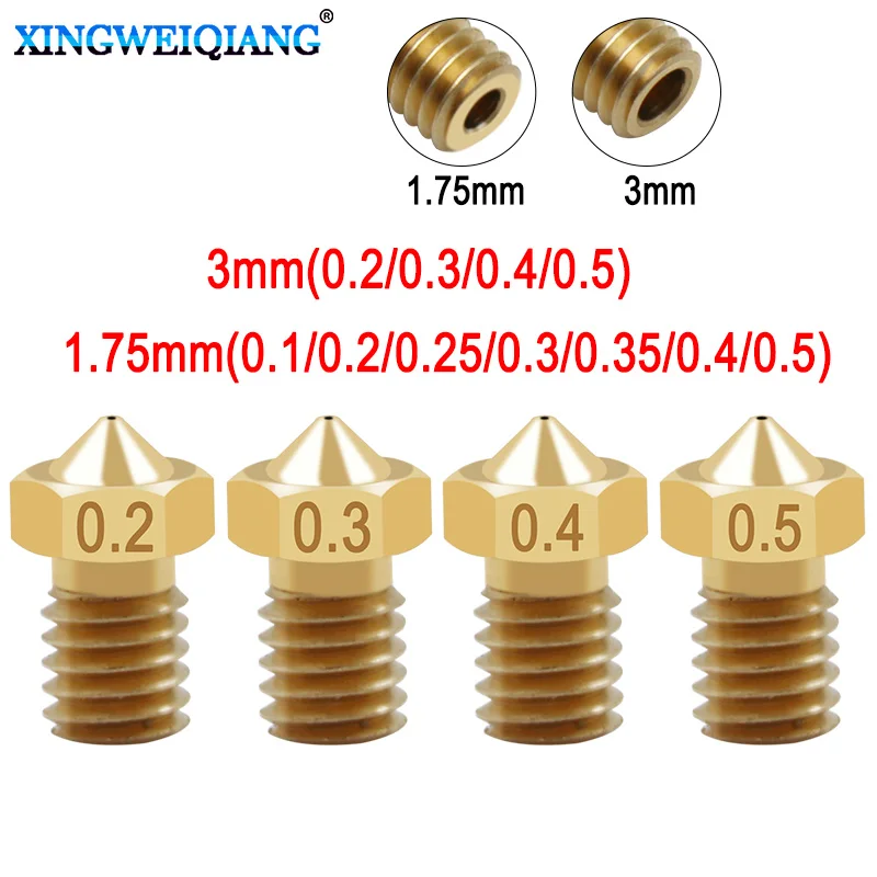 3D printer nozzle 0.1-1.0mm J-head V5 V6 Extruder nozzle For 3.0mm 1.75mm Filament Makerbot RepRap
3D printer nozzle 0.1-1.0mm J-head V5 V6 Extruder nozzle For 3.0mm 1.75mm Filament Makerbot RepRap