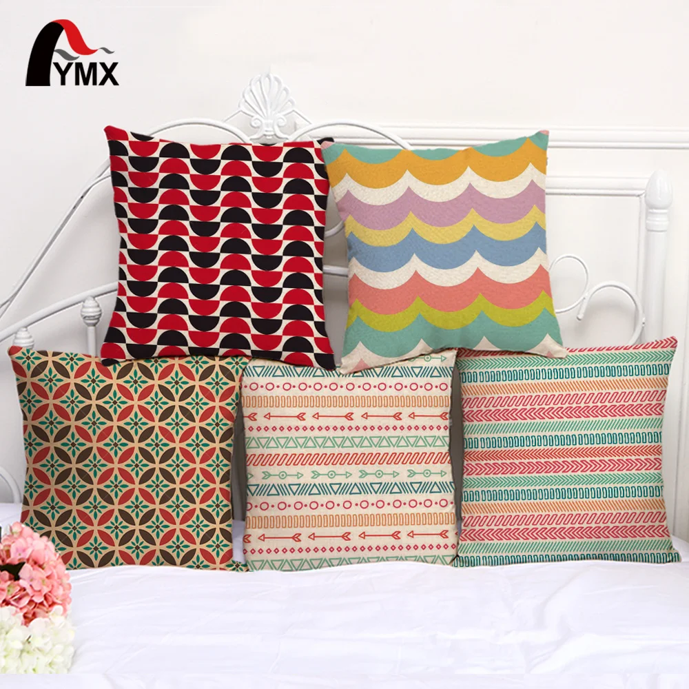 18" Colorful Geometric Cotton and Linen Ward Cushions Cover Sets of Car Soft Pillowcase Cute Pillow Cases Home Decoration
18" Colorful Geometric Cotton and Linen Ward Cushions Cover Sets of Car Soft Pillowcase Cute Pillow Cases Home Decoration