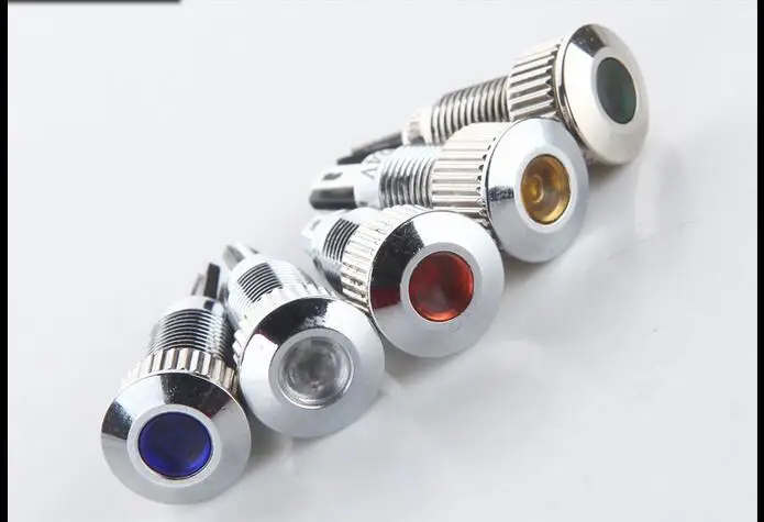 8mm metal LED highlight waterproof light, indicator light, anti 6V, 12V, 24V, 220V Hui Jun
8mm metal LED highlight waterproof light, indicator light, anti 6V, 12V, 24V, 220V Hui Jun