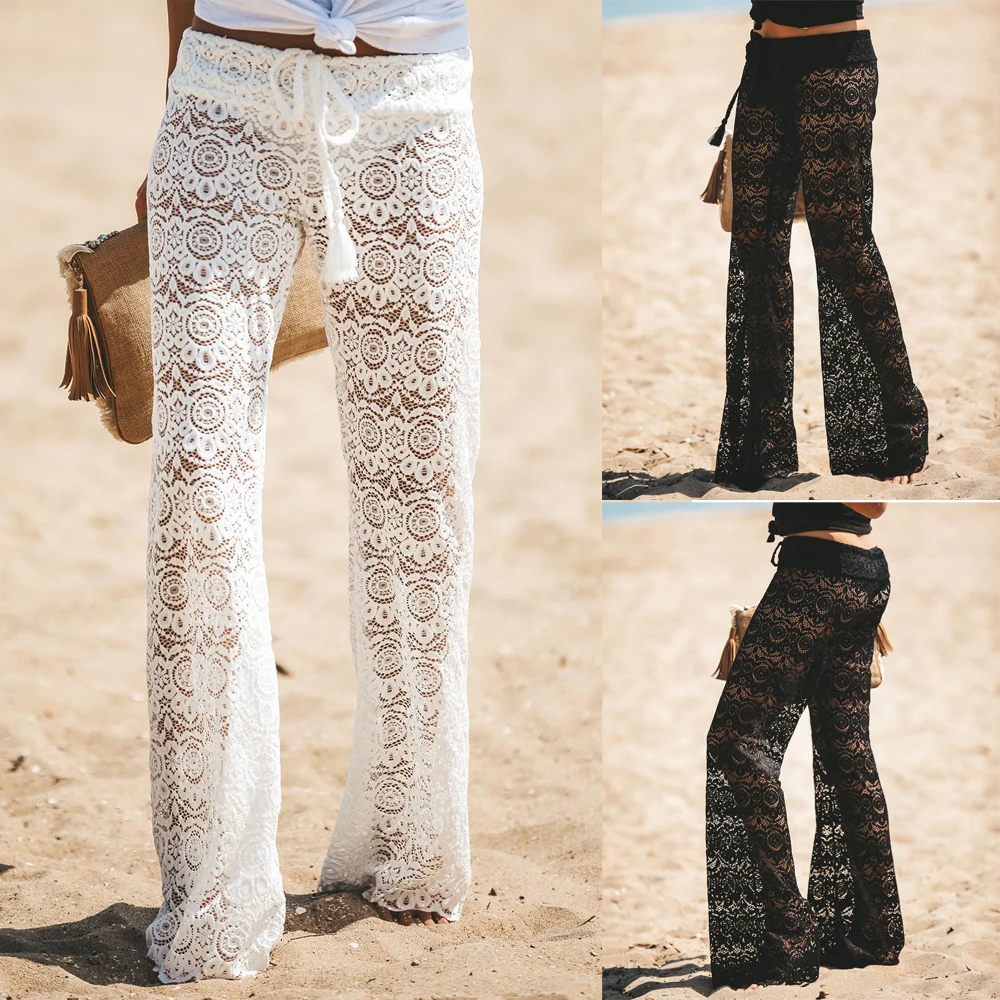 Hirigin New Women’s Crochet Beach Wide Leg Pants See Through Swimwear Beach Long Trousers Cover-Ups Female Beach Summer Outfits
Hirigin New Women’s Crochet Beach Wide Leg Pants See Through Swimwear Beach Long Trousers Cover-Ups Female Beach Summer Outfits