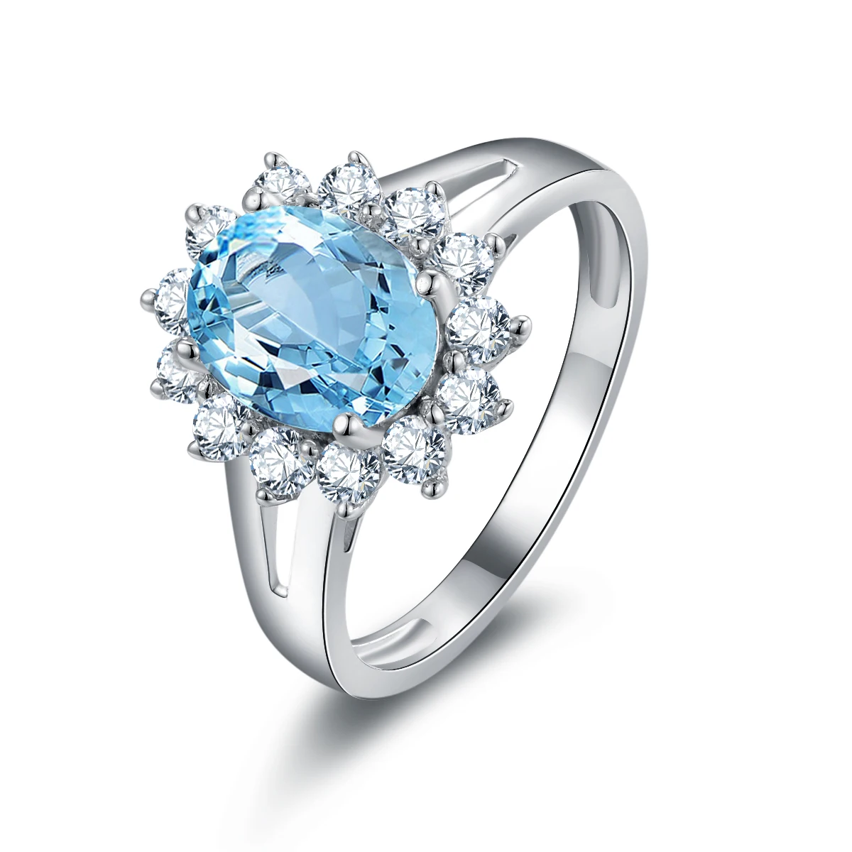 QYI Natural Sky Blue Topaz 925 Sterling Silver Ring 2 ct Oval Cut Gemstone Engagement Rings For Women Cocktail Party Jewelry
QYI Natural Sky Blue Topaz 925 Sterling Silver Ring 2 ct Oval Cut Gemstone Engagement Rings For Women Cocktail Party Jewelry