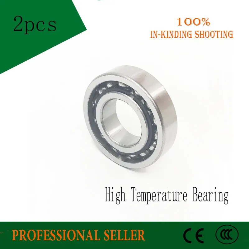 

6014 High Temperature Bearing (2 Pcs) 500 Degrees Celsius 70x110x20mm Full Ball Bearing TB6014