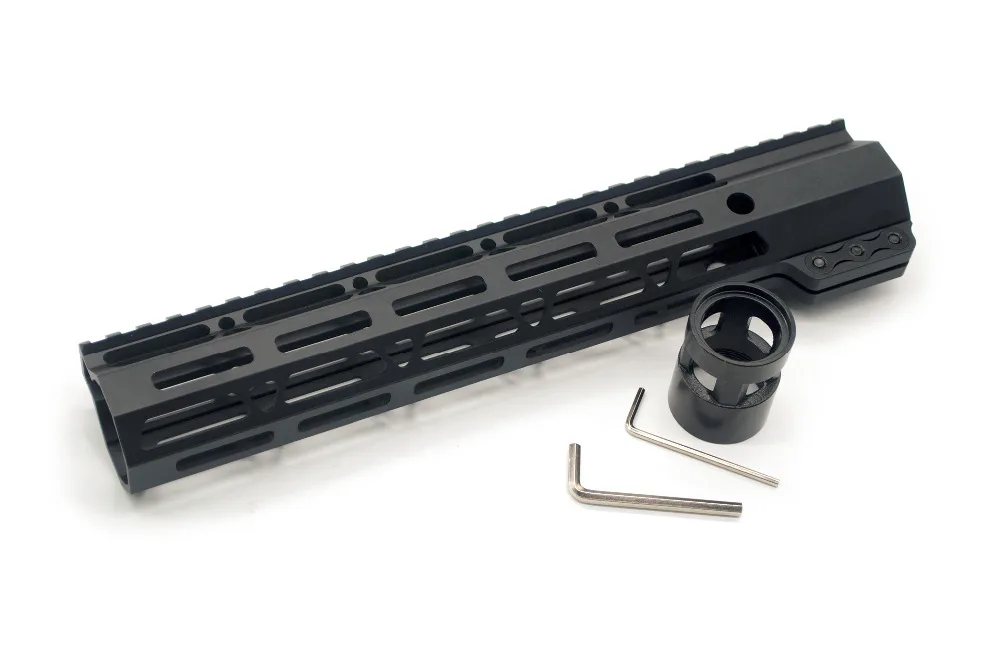 Тактический черный 11-дюймовый зажимный поплавок AR15 M-lok с креплением на рельсах. 223