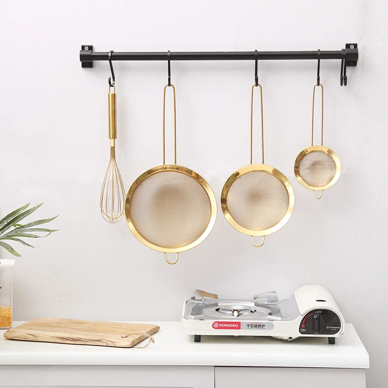 Practical Stainless Steel Fine Mesh Oil Strainer Gold Flour Sifter Sieve Colanders Flour Mesh Filter Kitchen Cooking Tools 1pc
Practical Stainless Steel Fine Mesh Oil Strainer Gold Flour Sifter Sieve Colanders Flour Mesh Filter Kitchen Cooking Tools 1pc