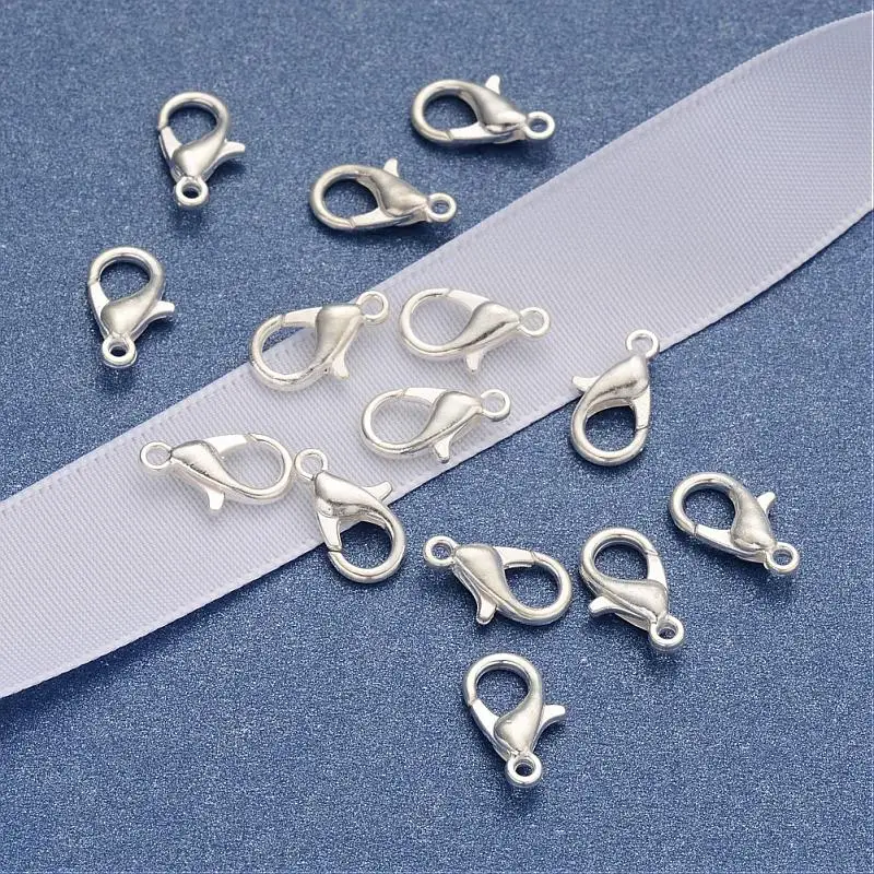 1000Pcs Zinc Alloy Lobster Claw Clasps Silver Color Jewelry Findings For Jewelry Making, 12x6mm, Hole: 1.5mm
1000Pcs Zinc Alloy Lobster Claw Clasps Silver Color Jewelry Findings For Jewelry Making, 12x6mm, Hole: 1.5mm