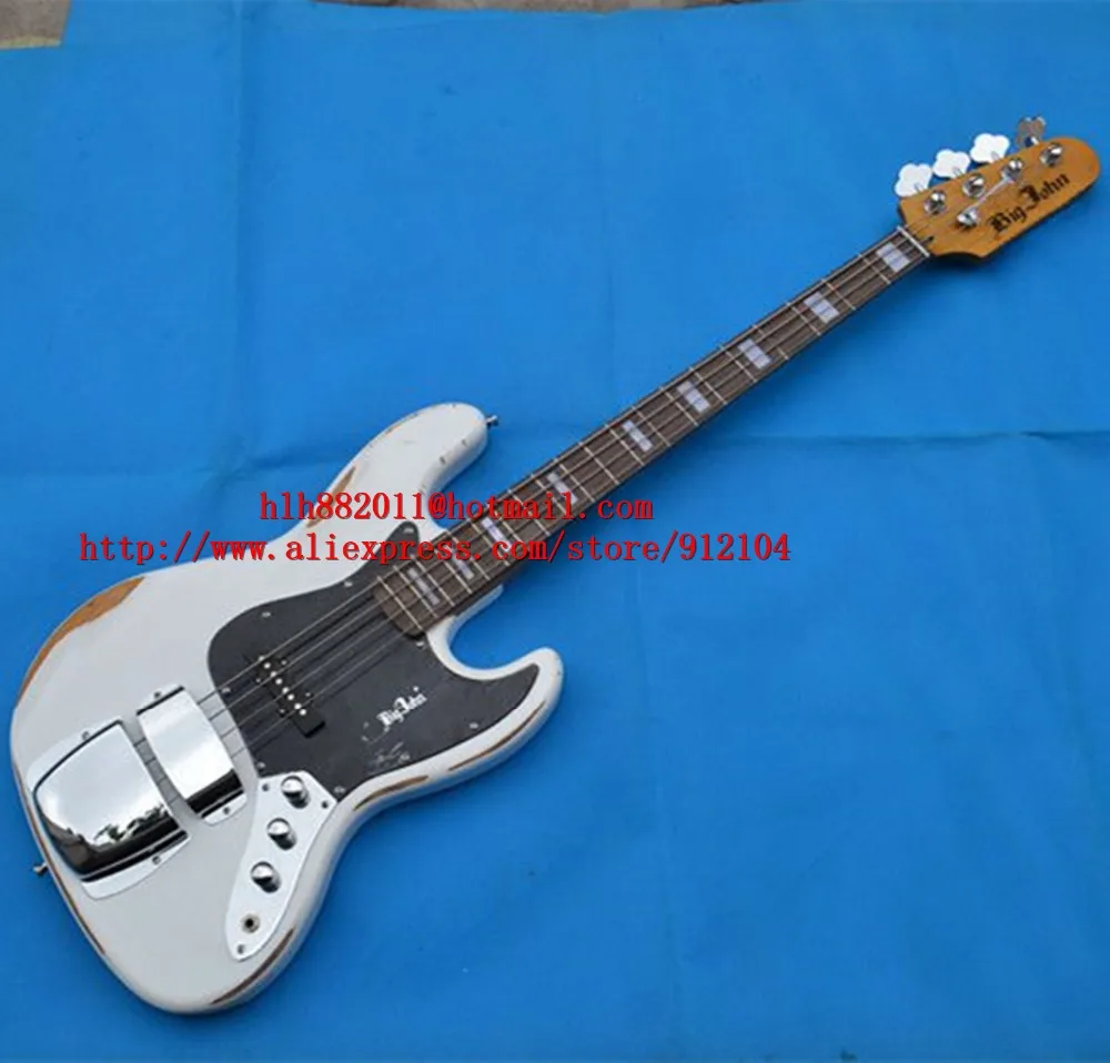 new Big John handmade vintage style 4 strings electric bass guitar with basswood body F-3150 free shipping
new Big John handmade vintage style 4 strings electric bass guitar with basswood body F-3150 free shipping