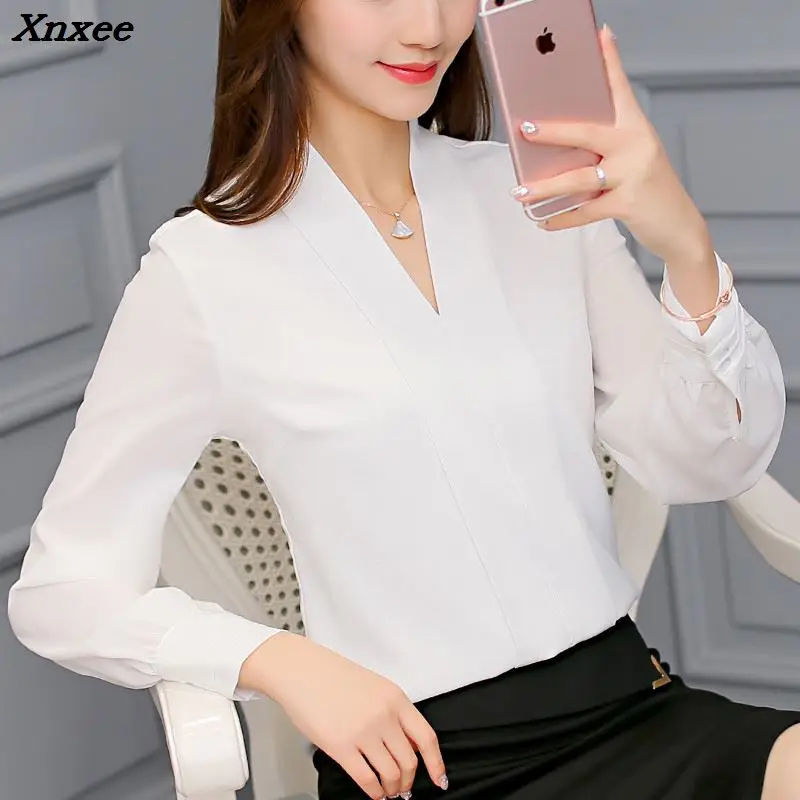 Women Summer Blouses Long Sleeve Chiffon Blouse Shirt Women 2018 Blusa Feminina Tops Fashion Chemise Femme Shirts White ZY934
Women Summer Blouses Long Sleeve Chiffon Blouse Shirt Women 2018 Blusa Feminina Tops Fashion Chemise Femme Shirts White ZY934