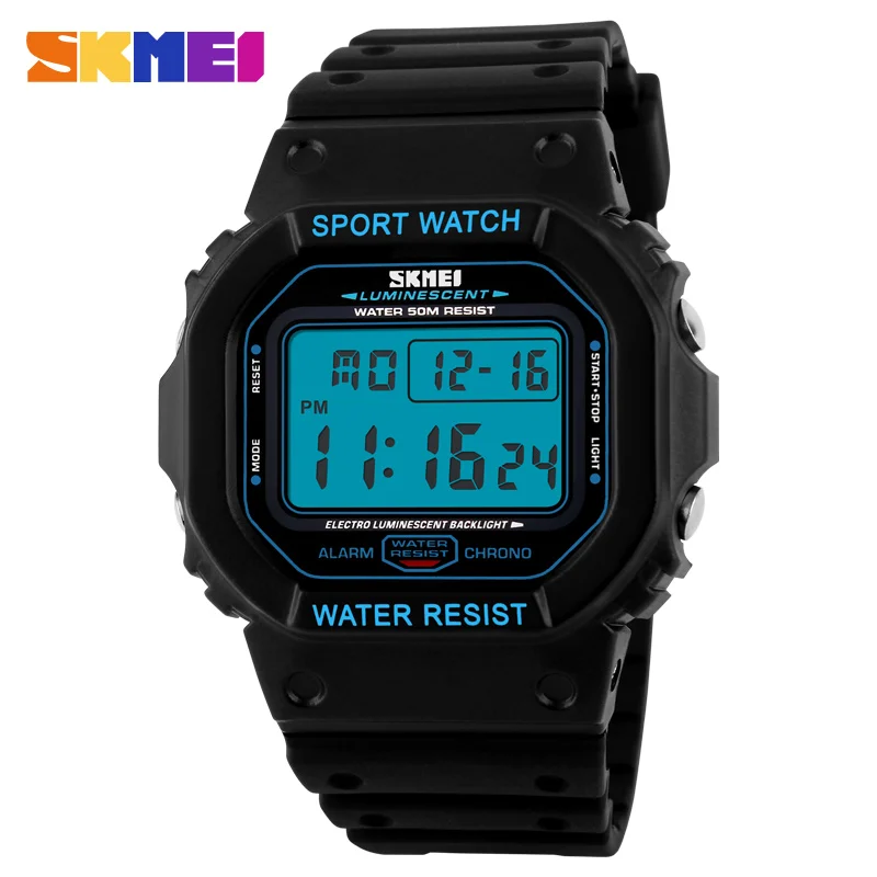 

SKMEI Reloj Men Sport Watches LED Display Digital Watch Relogio Masculino Waterproof Wristwatches Montre Homme Relojes Hombre