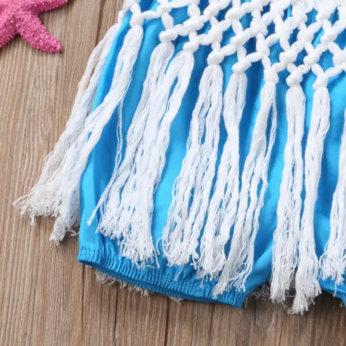 2018 Человек-паук детская одежда для девочек Boho пляжные наряды с открытыми плечами