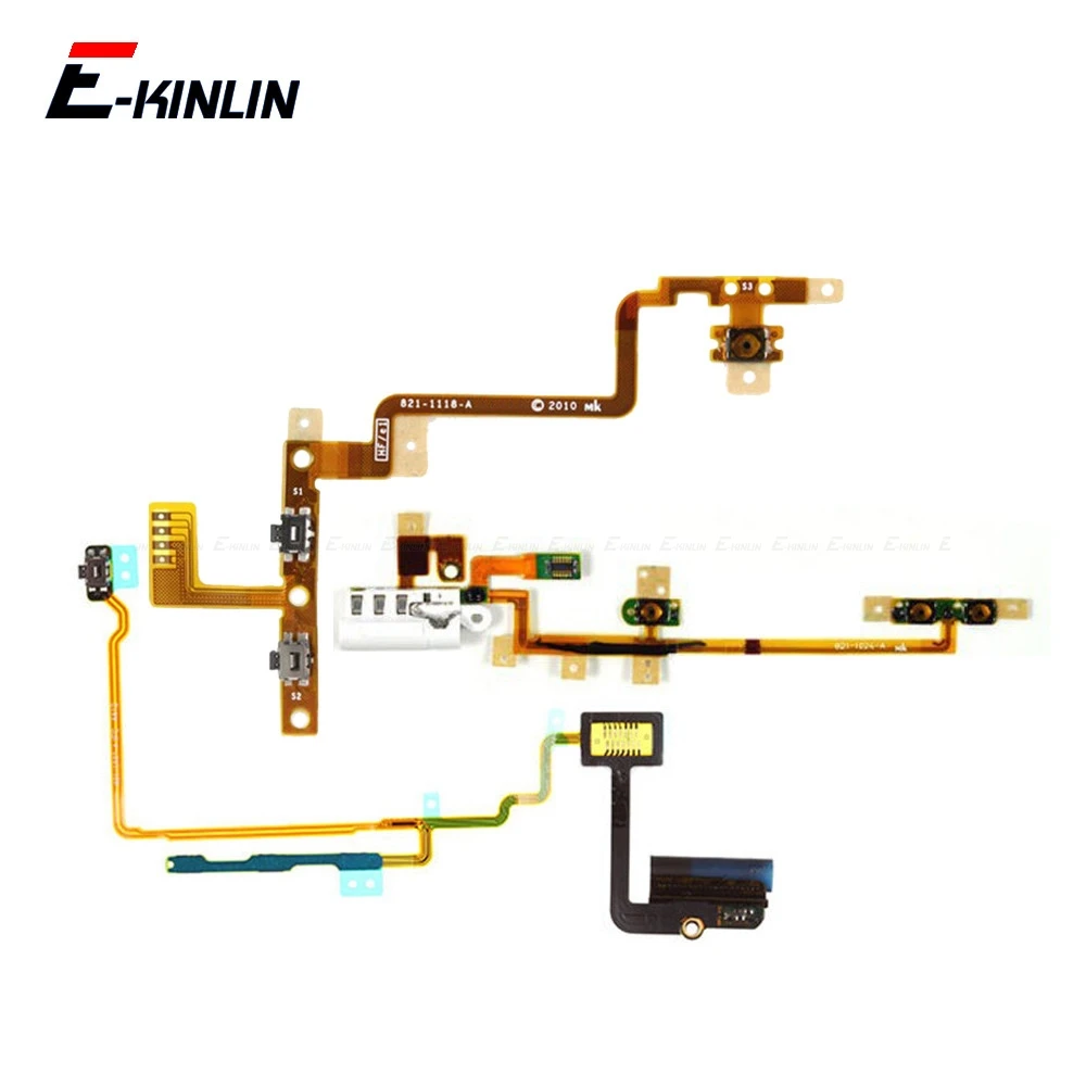 

Volume Audio Mute Power Switch ON OFF Button Key Flex Cable For iPod Touch 2 3 4 5 Nano 6 7 Repair Parts