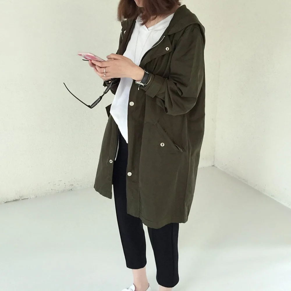 Women Windbreaker Fashion Women Spring Autumn Loose Type Jacket Outwear Letter Printed Long Style Female Jacket Coat With Zipper
Women Windbreaker Fashion Women Spring Autumn Loose Type Jacket Outwear Letter Printed Long Style Female Jacket Coat With Zipper
