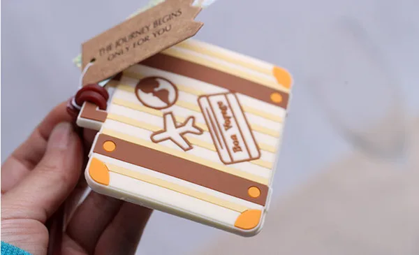 100PCS/LOT Newest Let the Journey Begin Vintage Suitcase Luggage Tag wedding bridal shower Favor party gifts Free shipping
100PCS/LOT Newest Let the Journey Begin Vintage Suitcase Luggage Tag wedding bridal shower Favor party gifts Free shipping