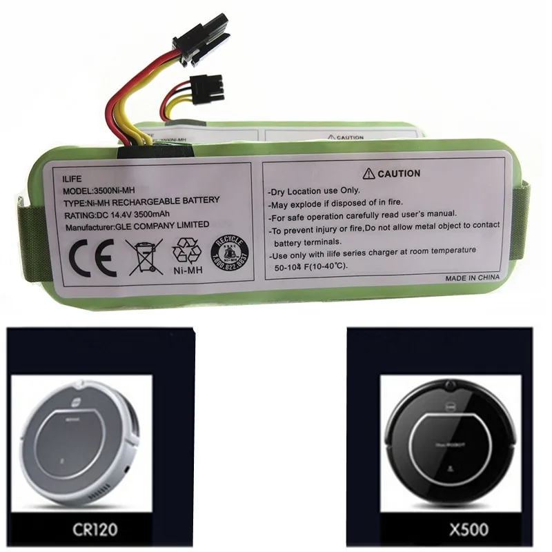 3pcs x 14.4V 3500mAh NI-MH Rechargeable Vacuum Cleaner Battery for Ecovacs CR120 Dibea Panda X500 X580 Kk8 Haier Sweeping Robot
3pcs x 14.4V 3500mAh NI-MH Rechargeable Vacuum Cleaner Battery for Ecovacs CR120 Dibea Panda X500 X580 Kk8 Haier Sweeping Robot