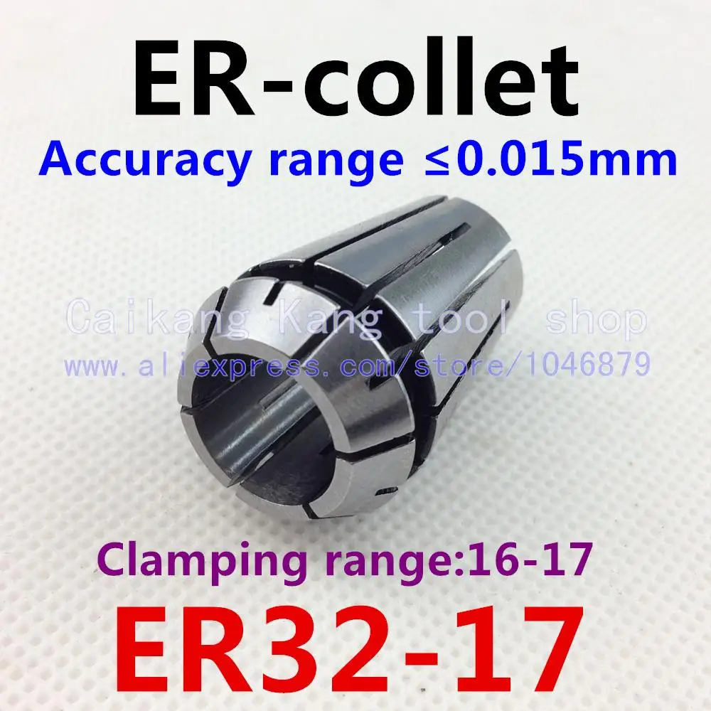 ER32-17 . ER collet. Collet. Material: 65 Mn spring steel. Accuracy: 0.015mm. Clamping range: 16-17mm. Specifications: ER32-17
ER32-17 . ER collet. Collet. Material: 65 Mn spring steel. Accuracy: 0.015mm. Clamping range: 16-17mm. Specifications: ER32-17