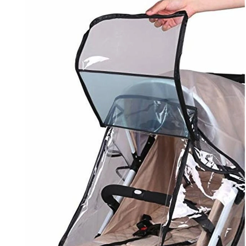 Waterproof Rain Cover Transparent Wind Dust Shield Zipper Open For Baby Strollers Pushchairs Raincoat Stroller Accessories
Waterproof Rain Cover Transparent Wind Dust Shield Zipper Open For Baby Strollers Pushchairs Raincoat Stroller Accessories