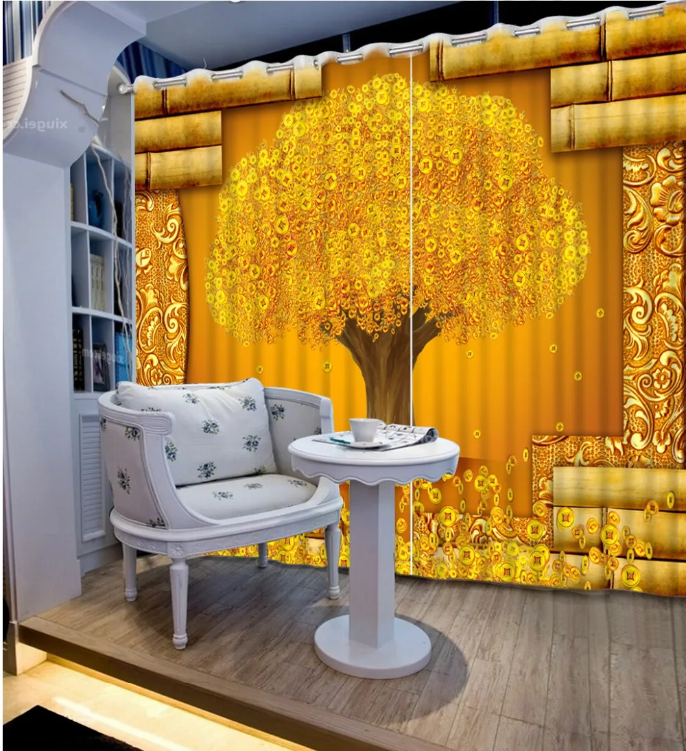 3D Curtains Home Bedroom Decoration Curtain Bamboo, Golden, Cash Cow Curtains For Bedroom Blackout Curtain
3D Curtains Home Bedroom Decoration Curtain Bamboo, Golden, Cash Cow Curtains For Bedroom Blackout Curtain