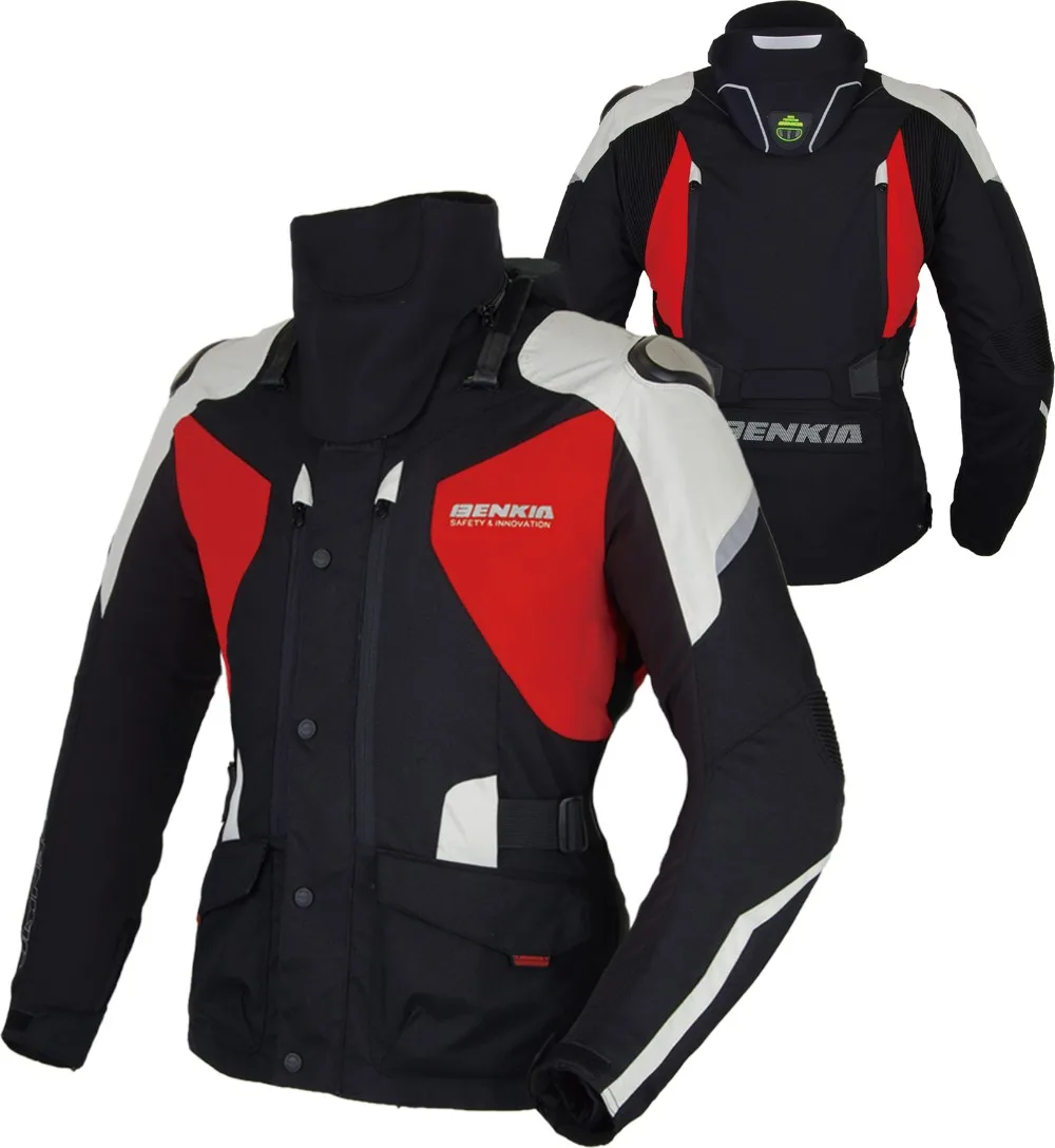 BENKIA Womens Motorcycle Jacket Winter Motorbike Riding Jacket Removable Waterproof and Warm Lining Female Motocross
BENKIA Womens Motorcycle Jacket Winter Motorbike Riding Jacket Removable Waterproof and Warm Lining Female Motocross