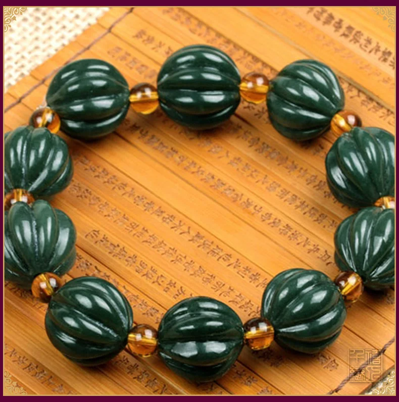 natural Authentic Tian Shi Xinjiang and Tian Qing pumpkin hand string beads bracelet Every day
natural Authentic Tian Shi Xinjiang and Tian Qing pumpkin hand string beads bracelet Every day