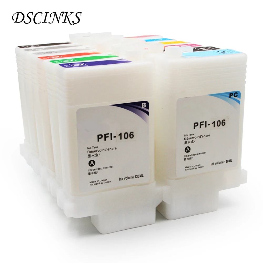 12 Color PFI106 PFI-106 Refillable Ink Cartridge for Canon IPF6400 IPF6450 IPF6410 IPF6460 Refill Ink Tank with Chip PFI-106
12 Color PFI106 PFI-106 Refillable Ink Cartridge for Canon IPF6400 IPF6450 IPF6410 IPF6460 Refill Ink Tank with Chip PFI-106
