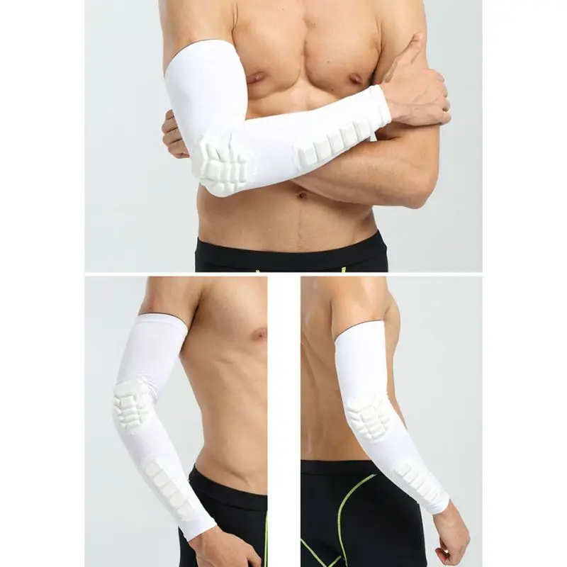 Sleeves Anti-collision Non-slip Compression Elbow Pads Honeycomb Sponge Protector Armband Sport Safety Arm Warmers
Sleeves Anti-collision Non-slip Compression Elbow Pads Honeycomb Sponge Protector Armband Sport Safety Arm Warmers