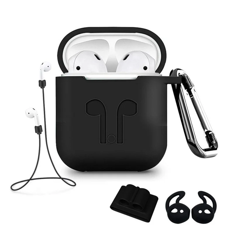 5 шт./компл. Силиконовая Беспроводная Bluetooth гарнитура для Airpods 1 2 Apple TWS наушники