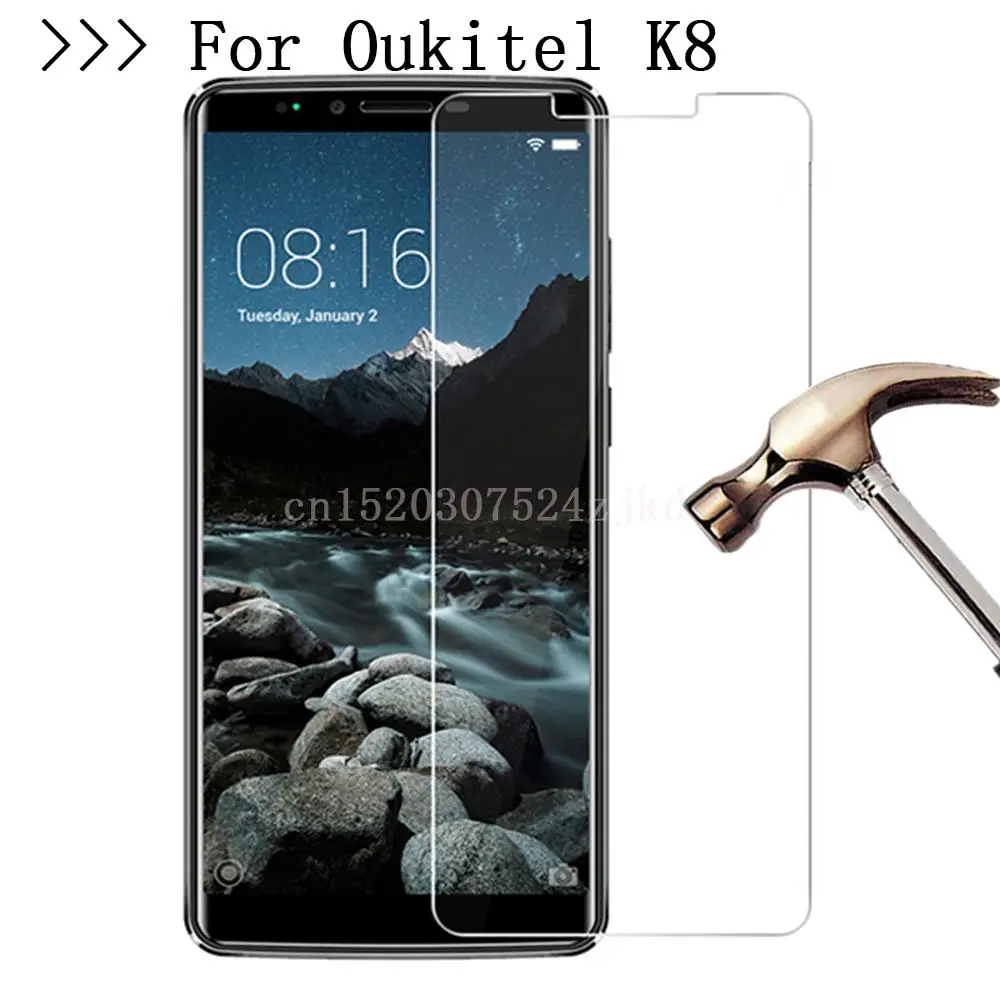 

Закаленное стекло 9H для смартфона Oukitel K8, защита экрана 2.5D высокого качества для Oukitel K 8, защитное стекло