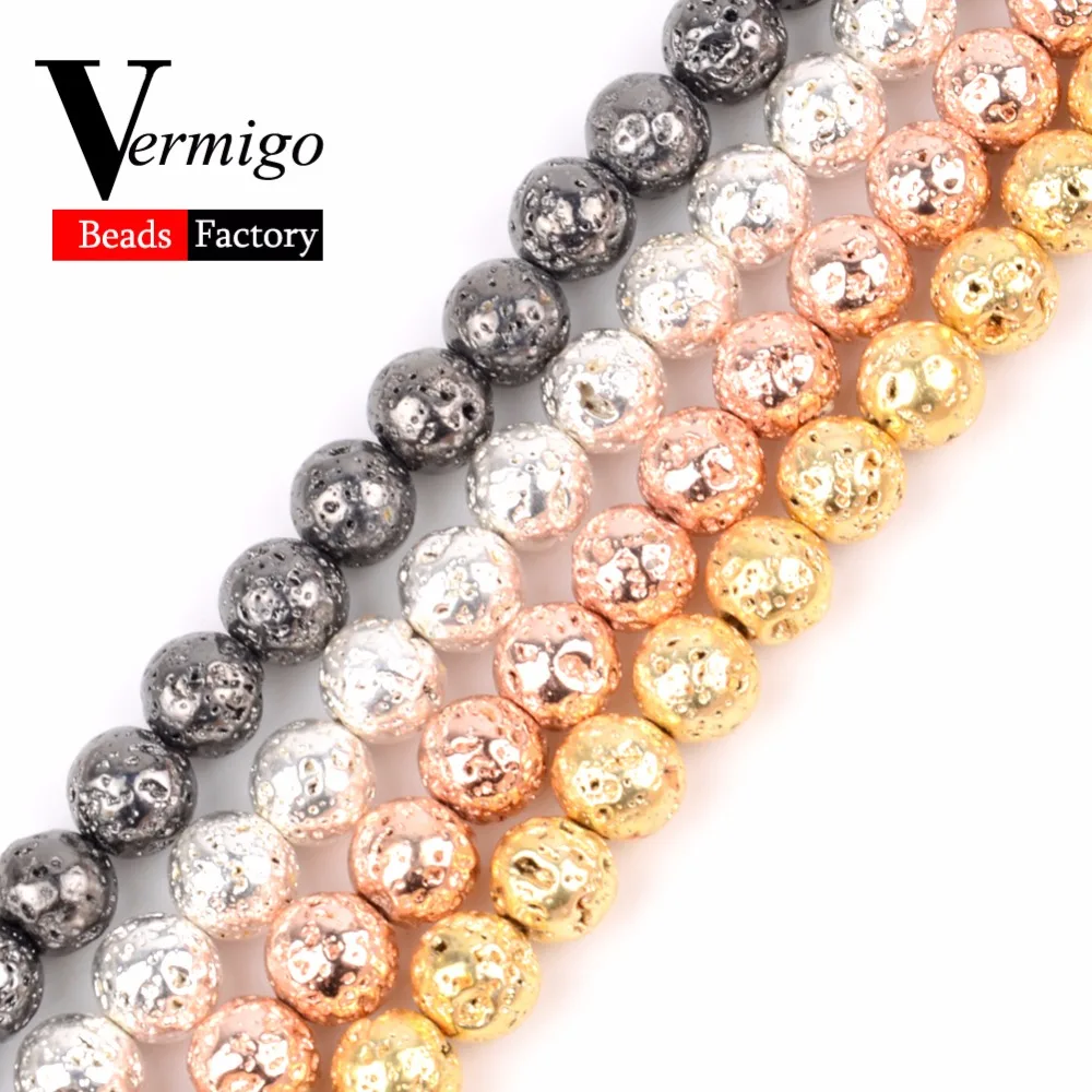 Natural Rose Gold Color Hematite Volcanic Lava Stone Beads For Needlework Jewelry Making Volcanic Spacer Beads Diy Bracelet 15"
Natural Rose Gold Color Hematite Volcanic Lava Stone Beads For Needlework Jewelry Making Volcanic Spacer Beads Diy Bracelet 15"