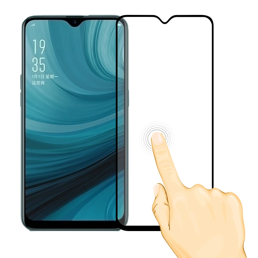 2.5D 9H Премиум Закаленное стекло для OPPO A7 полное покрытие Защитная пленка экрана |