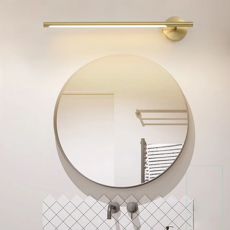 Makeup Table Full Copper Mirror Light Modern Simple Vanity Light Toilet Dressing Table Washroom Villa Hotel Makeup Bathroom Lamp
Makeup Table Full Copper Mirror Light Modern Simple Vanity Light Toilet Dressing Table Washroom Villa Hotel Makeup Bathroom Lamp