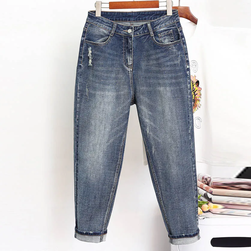 2020 New Plus Size 4XL 5XL Women Jeans for Women Denim Blue High Waist Women Jeans Slim Casual Ladies Jeans Harem Pants LM066
2020 New Plus Size 4XL 5XL Women Jeans for Women Denim Blue High Waist Women Jeans Slim Casual Ladies Jeans Harem Pants LM066