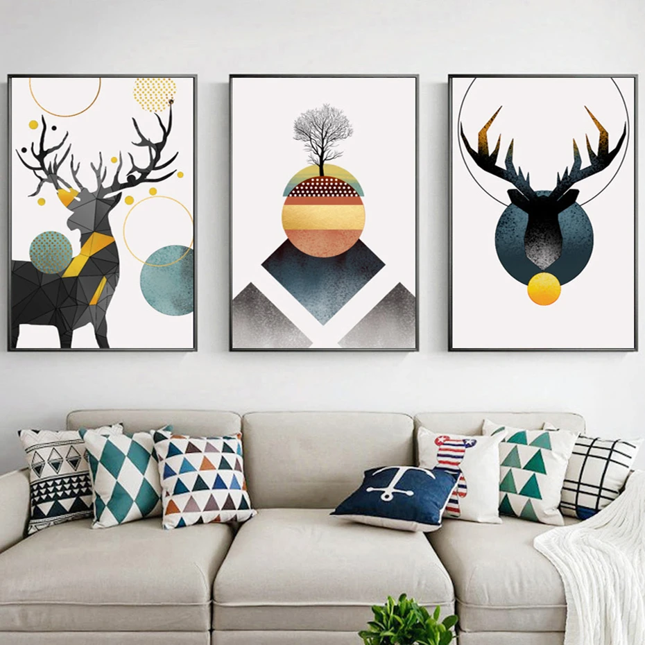 Nordic Abstract Geometric Deer Canvas Painting Posters and Prints Gallery Wall Art Pictures for Living Room Interior Home Decor
Nordic Abstract Geometric Deer Canvas Painting Posters and Prints Gallery Wall Art Pictures for Living Room Interior Home Decor