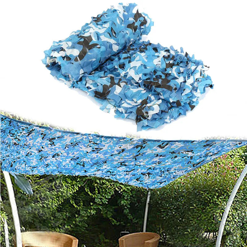 Outdoor Military Blue Camouflage Netting Sun Shelter for Car-Covers Hunting Camping Hiking Shelter Party Decoration Beach Net
Outdoor Military Blue Camouflage Netting Sun Shelter for Car-Covers Hunting Camping Hiking Shelter Party Decoration Beach Net