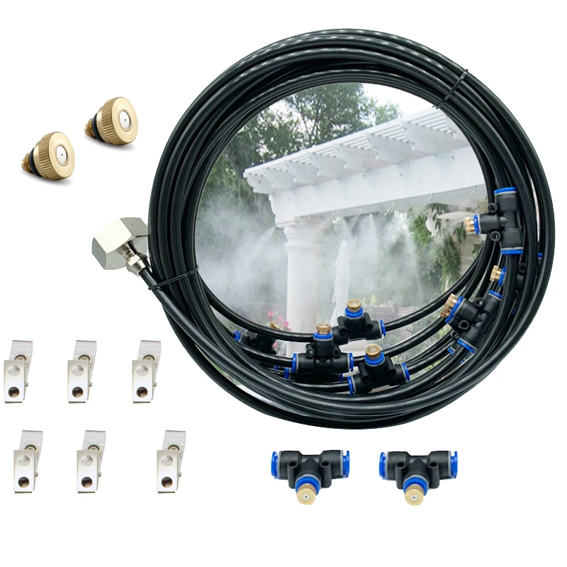 E444 Misting kits mist nozzles system 1/4'' 10/24UNC Water Sprayer Cooling kits White hose nozzles set ENTENCO misting
E444 Misting kits mist nozzles system 1/4'' 10/24UNC Water Sprayer Cooling kits White hose nozzles set ENTENCO misting