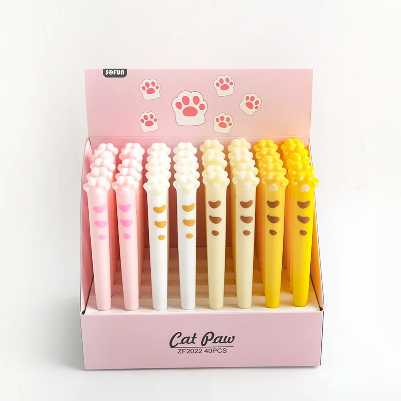 40pcs Kawaii Gel Pens Lot Super Cute Cat Paw Pens for School Office Supplies Cute Stationary Student Kids Gift Fashion Girl Pen
40pcs Kawaii Gel Pens Lot Super Cute Cat Paw Pens for School Office Supplies Cute Stationary Student Kids Gift Fashion Girl Pen