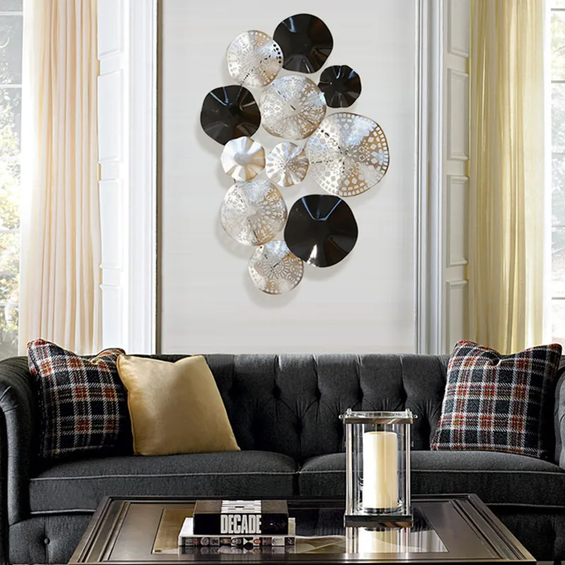 European Style Retro Iron Art Stereoscopic Lotus Leaf Wall Hangings Creative Living Room Sofa Background Wall Art Hangings X1511
European Style Retro Iron Art Stereoscopic Lotus Leaf Wall Hangings Creative Living Room Sofa Background Wall Art Hangings X1511