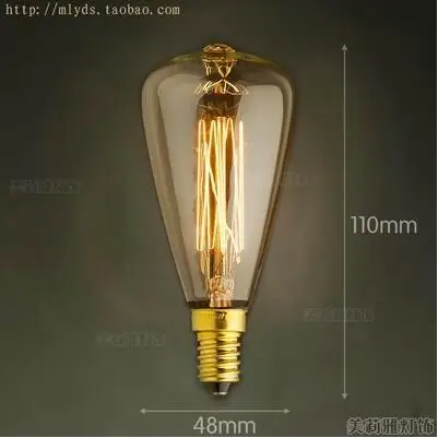 2pcs 40W E14 Retro Lampada Edison Lamp Bulb Bombillas Vintage Light Ampoules Decoratives Incandescent Bulb
2pcs 40W E14 Retro Lampada Edison Lamp Bulb Bombillas Vintage Light Ampoules Decoratives Incandescent Bulb