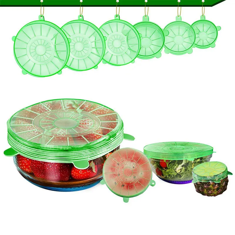Vinipiak Kitchen 6PCS/set Silicone Food Covers Reusable Stretch Fruit Vegetable Seal Storage Bowls Lids BPA Free 6 C
Vinipiak Kitchen 6PCS/set Silicone Food Covers Reusable Stretch Fruit Vegetable Seal Storage Bowls Lids BPA Free 6 C