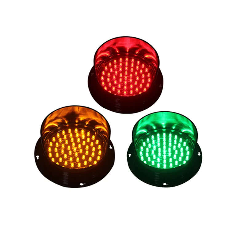 DC24V customized 125mm red yellow green color one lot LED traffic signal light for promotion
DC24V customized 125mm red yellow green color one lot LED traffic signal light for promotion