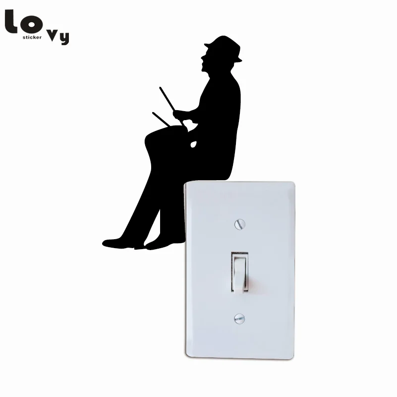 Наклейки на стену для музыкального зала спальни домашнего декора|vinyl wall stickers|switch