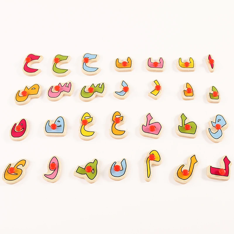 Early childhood puzzle Wooden Alphabet Puzzle Arabic script Montessori preschool toys gifts Size 29.8cm * 22.3cm * 0.4cm
Early childhood puzzle Wooden Alphabet Puzzle Arabic script Montessori preschool toys gifts Size 29.8cm * 22.3cm * 0.4cm