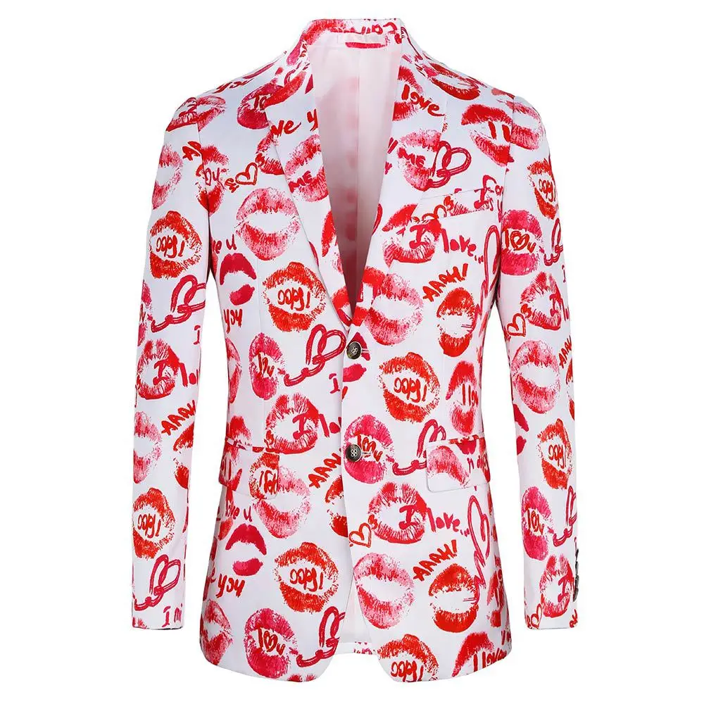 Men's Blazer New Sexy Red Lips Pattern Explosion Print Casual Men's Blazer Men's Fashion High Quality Jacket
Men's Blazer New Sexy Red Lips Pattern Explosion Print Casual Men's Blazer Men's Fashion High Quality Jacket