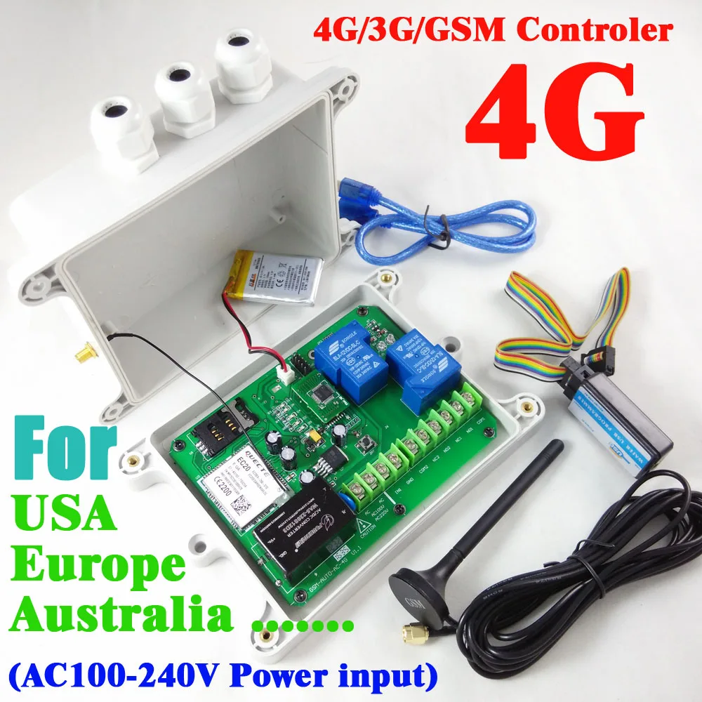 4G Version GSM-AUTO AC Double Big relay GSM remote switch One alarm input port (On board clock for your timer working function )
4G Version GSM-AUTO AC Double Big relay GSM remote switch One alarm input port (On board clock for your timer working function )