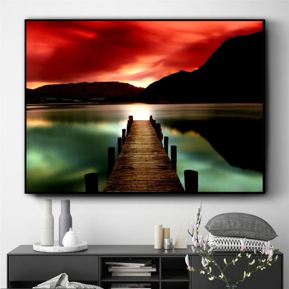 Sunset Landscape Nodic Style Posters and Prints Wall art Decorative Picture Canvas Painting For Living Room Home Decor Unframed
Sunset Landscape Nodic Style Posters and Prints Wall art Decorative Picture Canvas Painting For Living Room Home Decor Unframed
