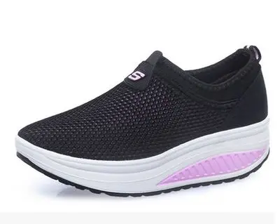 Summer women casual shoes breathable air mesh height increasing slip on wedge platform slimming fitness swing shoes size 35-40
Summer women casual shoes breathable air mesh height increasing slip on wedge platform slimming fitness swing shoes size 35-40