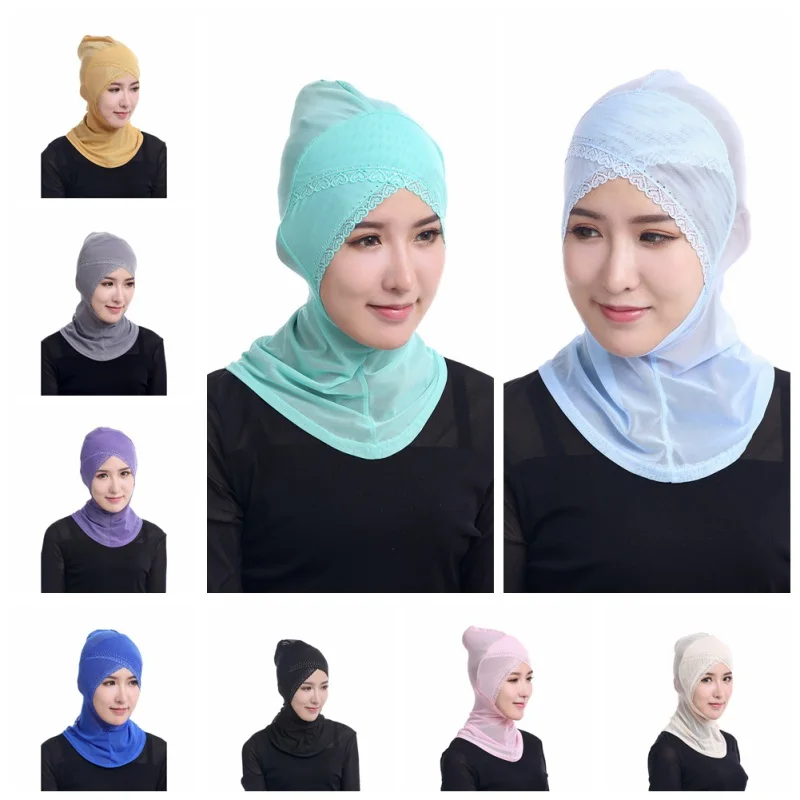 Womens Face-lift Muslim Hijab Ninja Single Cross Hot Drilling Lace Underscarf Head Islamic Cover Bonnet Hat Cap Scarf
Womens Face-lift Muslim Hijab Ninja Single Cross Hot Drilling Lace Underscarf Head Islamic Cover Bonnet Hat Cap Scarf