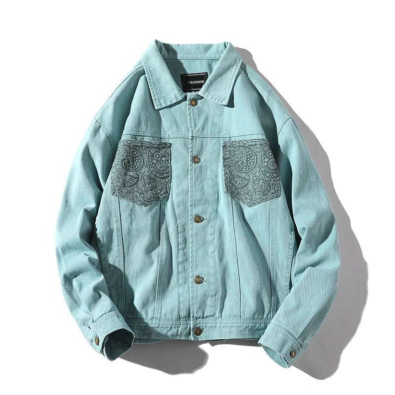 Denim Jacket Men 2019 New Streetwear Turn Down Collar Jacket Casual Print Long Sleeve Coat Hip Hop Men Jackets
Denim Jacket Men 2019 New Streetwear Turn Down Collar Jacket Casual Print Long Sleeve Coat Hip Hop Men Jackets